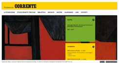 Desktop Screenshot of fondazionecorrente.org
